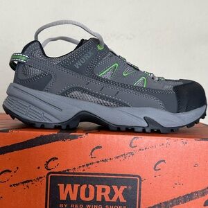 WORX Red Wing Women's Shoes Size 6 M‎ Steel Toe Slip Resistant 5111 Work